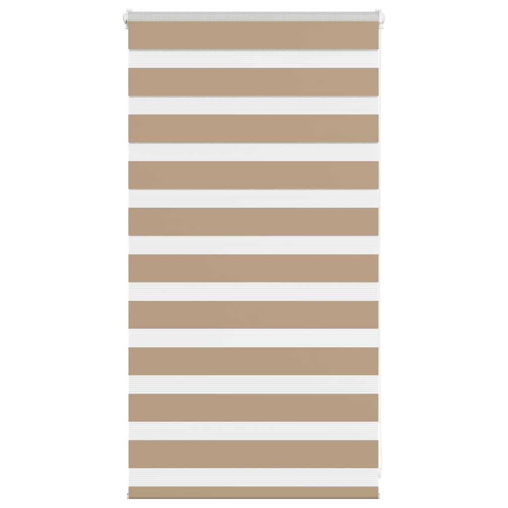 VidaXL Zebrarollo 70x100 cm Stoffbreite 65,9 cm Polyester Sandbraun