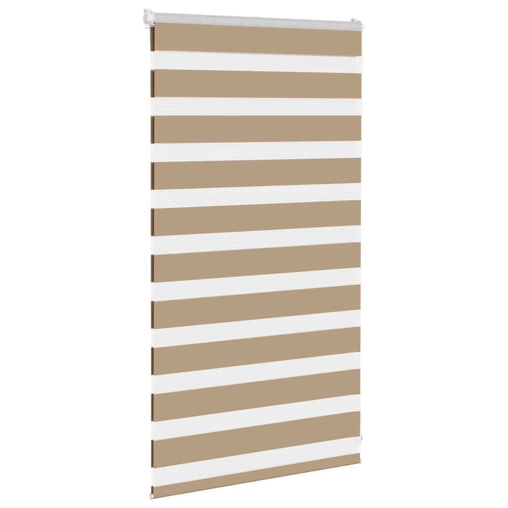 VidaXL Zebrarollo 70x100 cm Stoffbreite 65,9 cm Polyester Sandbraun