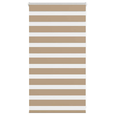 VidaXL Zebrarollo 80x100 cm Stoffbreite 75,9 cm Polyester Sandbraun