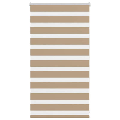 VidaXL Zebrarollo 90x100 cm Stoffbreite 85,9 cm Polyester Sandbraun