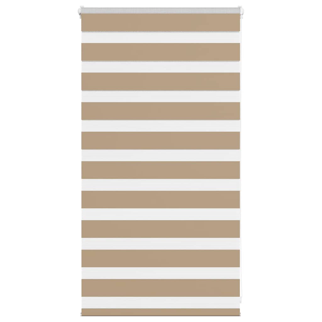 VidaXL Zebrarollo 90x100 cm Stoffbreite 85,9 cm Polyester Sandbraun