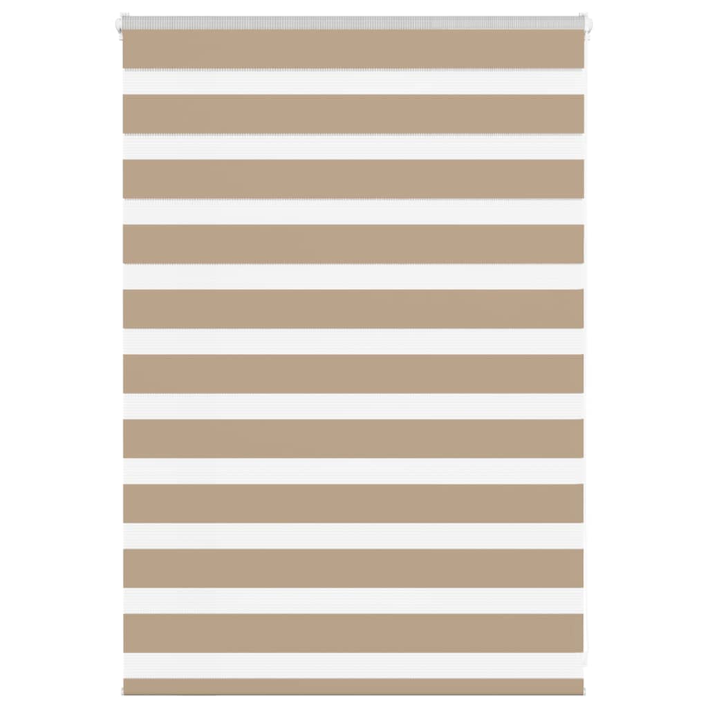 VidaXL Zebrarollo 110x100 cm Stoffbreite 105,9 cm Polyester Sandbraun