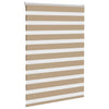 VidaXL Zebrarollo 115x100 cm Stoffbreite 110,9 cm Polyester Sandbraun