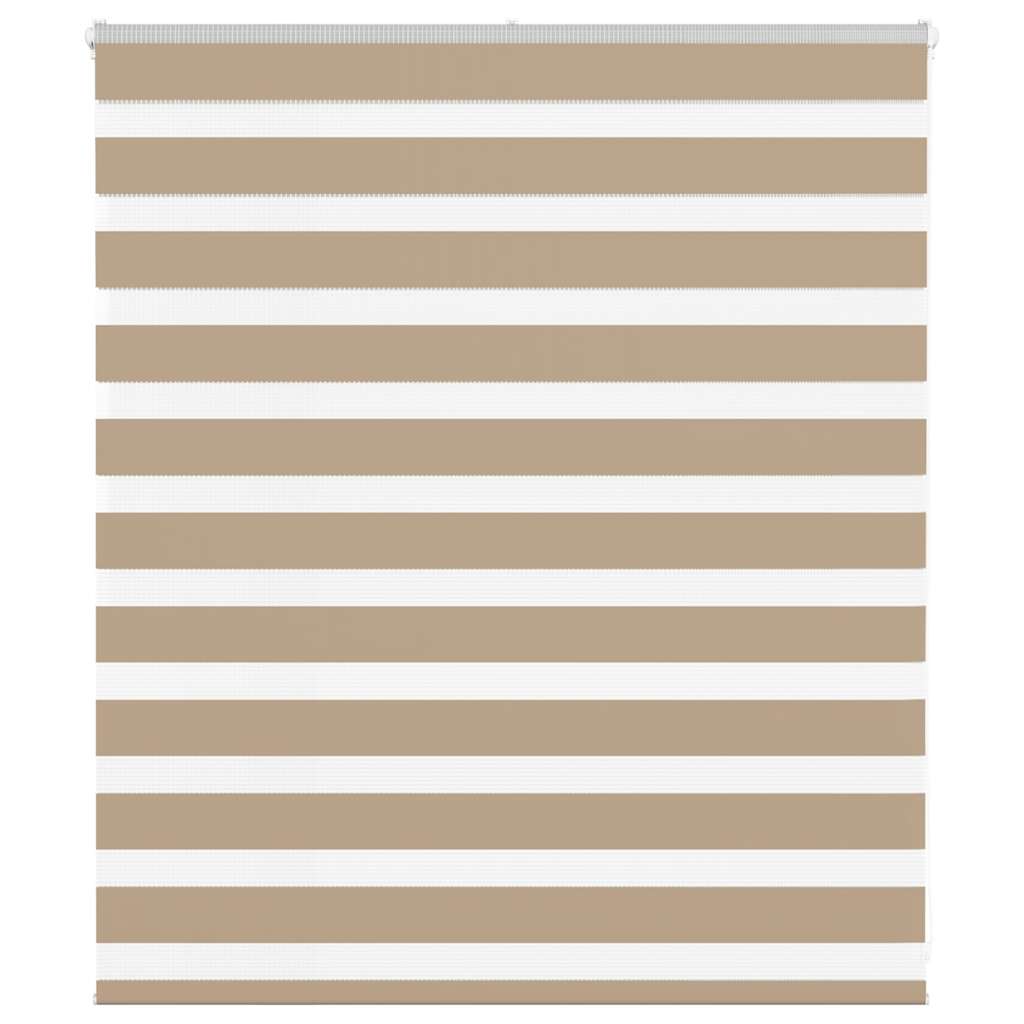 VidaXL Zebrarollo 120x100 cm Stoffbreite 115,9 cm Polyester Sandbraun