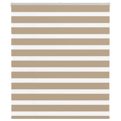 VidaXL Zebrarollo 120x100 cm Stoffbreite 115,9 cm Polyester Sandbraun