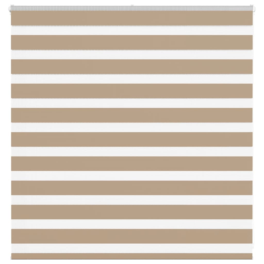 VidaXL Zebrarollo 140x100 cm Stoffbreite 135,9 cm Polyester Sandbraun