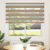 VidaXL Zebrarollo 140x100 cm Stoffbreite 135,9 cm Polyester Sandbraun
