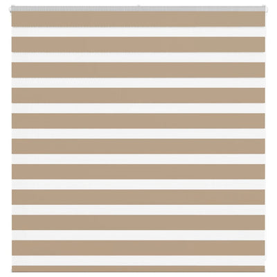 VidaXL Zebrarollo 145x100 cm Stoffbreite 140,9 cm Polyester Sandbraun