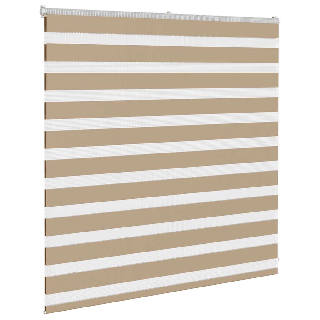 VidaXL Zebrarollo 145x100 cm Stoffbreite 140,9 cm Polyester Sandbraun