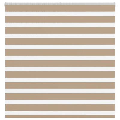 VidaXL Zebrarollo 150x100 cm Stoffbreite 145,9 cm Polyester Sandbraun