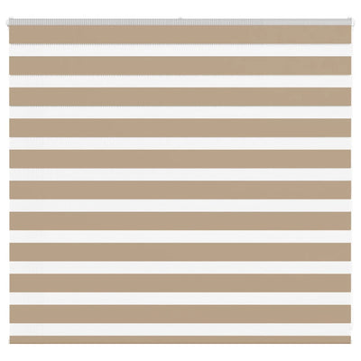 VidaXL Zebrarollo 155x100 cm Stoffbreite 150,9 cm Polyester Sandbraun