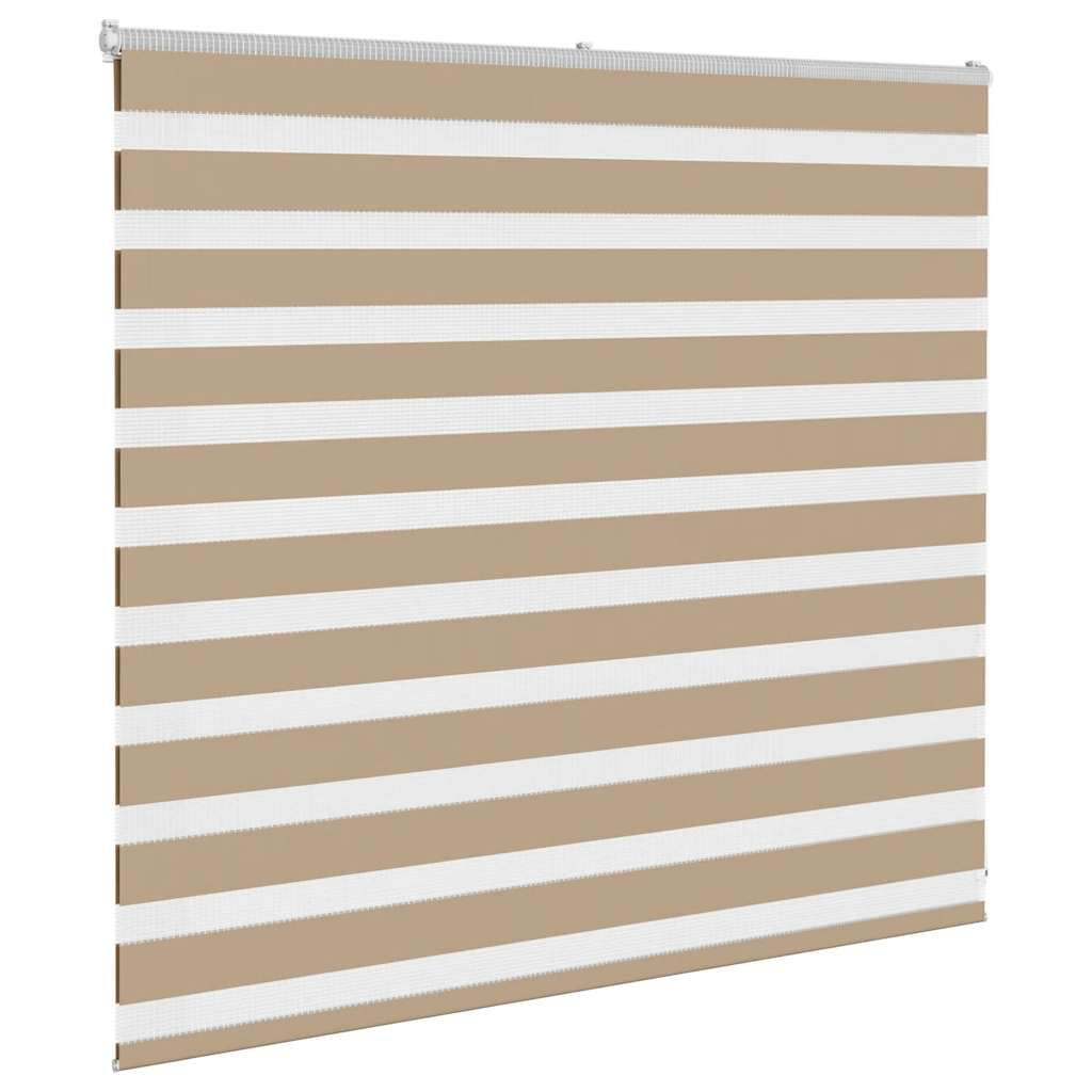 VidaXL Zebrarollo 155x100 cm Stoffbreite 150,9 cm Polyester Sandbraun