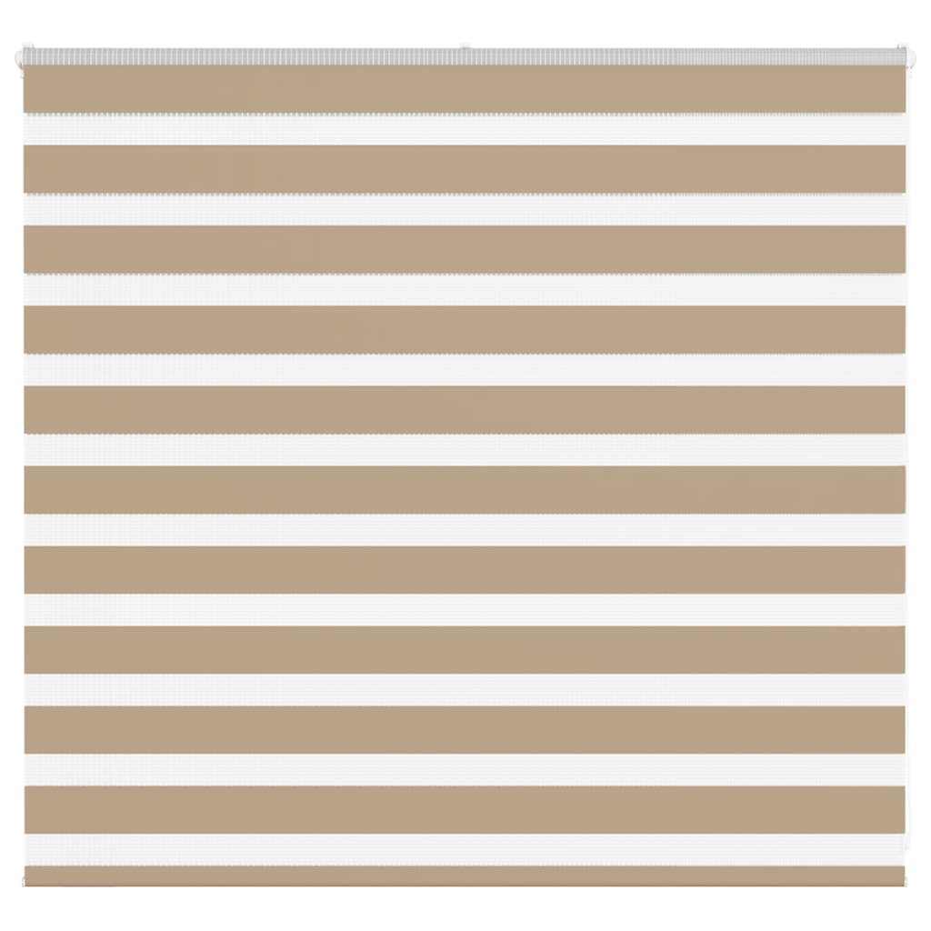 VidaXL Zebrarollo 160x100 cm Stoffbreite 155,9 cm Polyester Sandbraun