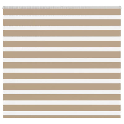 VidaXL Zebrarollo 160x100 cm Stoffbreite 155,9 cm Polyester Sandbraun