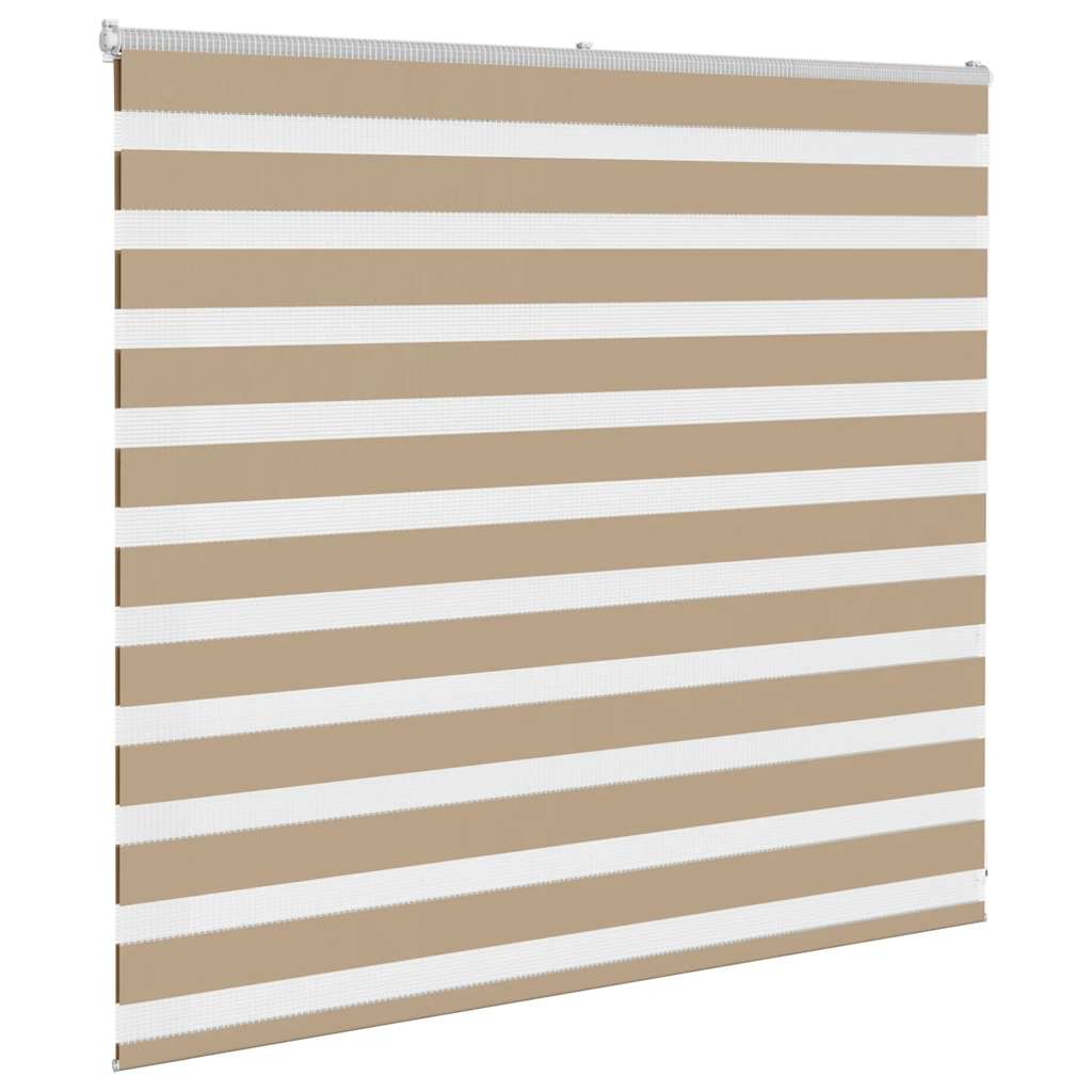 VidaXL Zebrarollo 160x100 cm Stoffbreite 155,9 cm Polyester Sandbraun