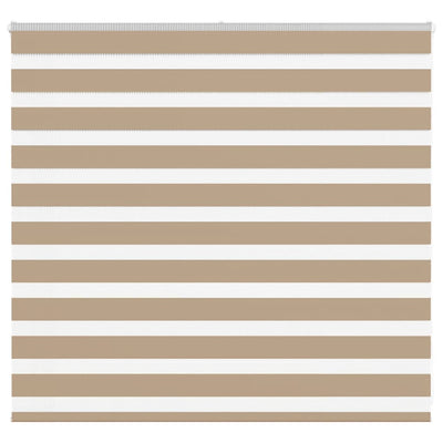 VidaXL Zebrarollo 165x100 cm Stoffbreite 160,9 cm Polyester Sandbraun