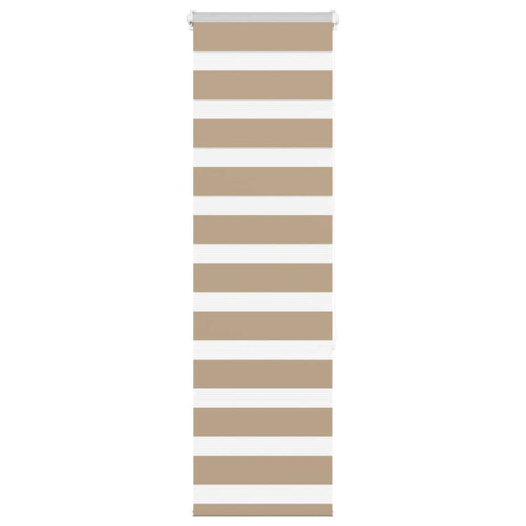 Vidaxl Zebra Blind 45x150 cm Staubbreite 40,9 cm Polyester Sandbraun
