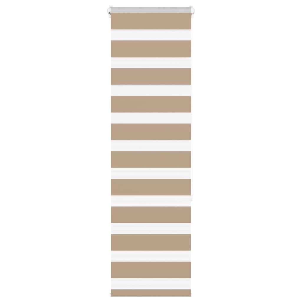 Vidaxl Zebra Blind 50x150 cm Staubbreite 55,9 cm Polyester Sandbraun