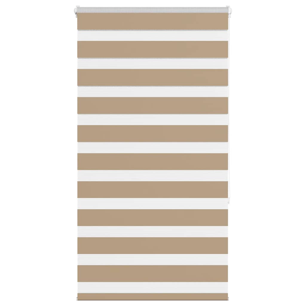 VidaXL Zebrarollo 75x150 cm Stoffbreite 70,9 cm Polyester Sandbraun