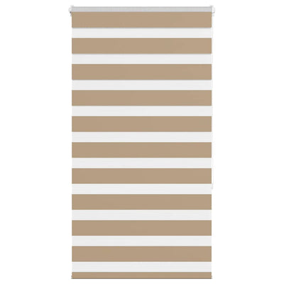 VidaXL Zebrarollo 75x150 cm Stoffbreite 70,9 cm Polyester Sandbraun