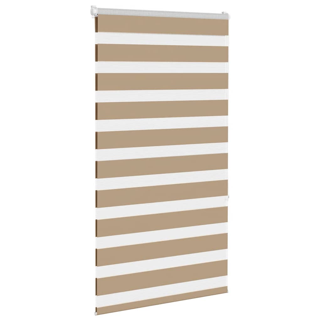VidaXL Zebrarollo 75x150 cm Stoffbreite 70,9 cm Polyester Sandbraun
