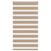 Vidaxl Zebra Blind 80x150 cm Staubbreite 75,9 cm Polyester Sandbraun - afbeelding 1