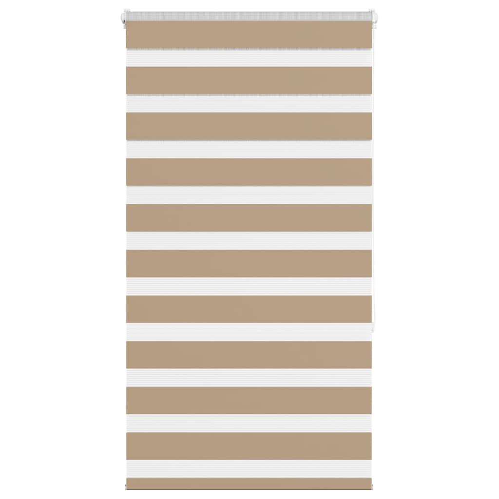 VidaXL Zebrarollo 85x150 cm Stoffbreite 80,9 cm Polyester Sandbraun