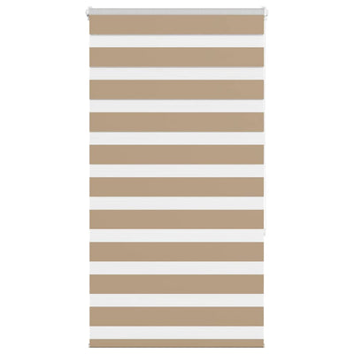 VidaXL Zebrarollo 85x150 cm Stoffbreite 80,9 cm Polyester Sandbraun