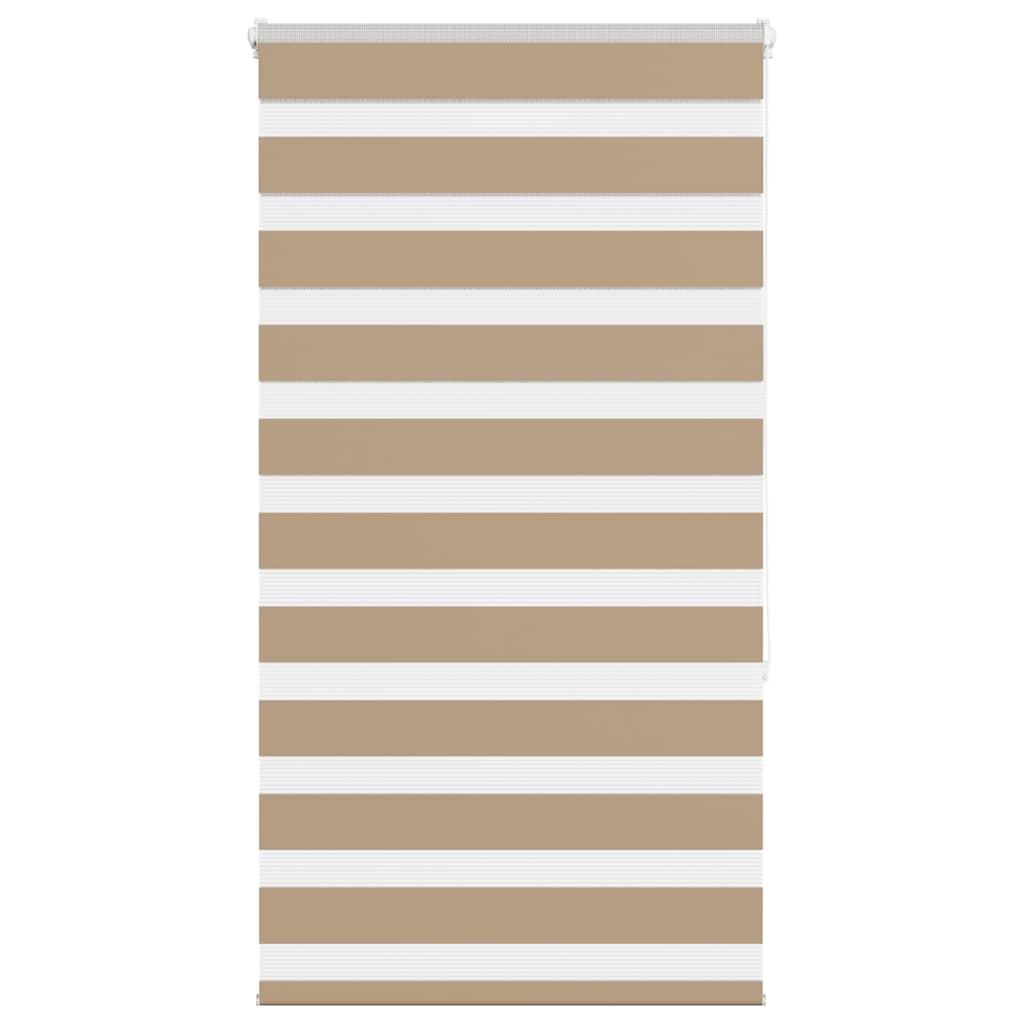VidaXL Zebrarollo 90x150 cm Stoffbreite 85,9 cm Polyester Sandbraun