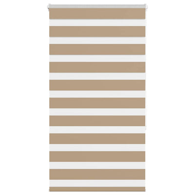 VidaXL Zebrarollo 90x150 cm Stoffbreite 85,9 cm Polyester Sandbraun