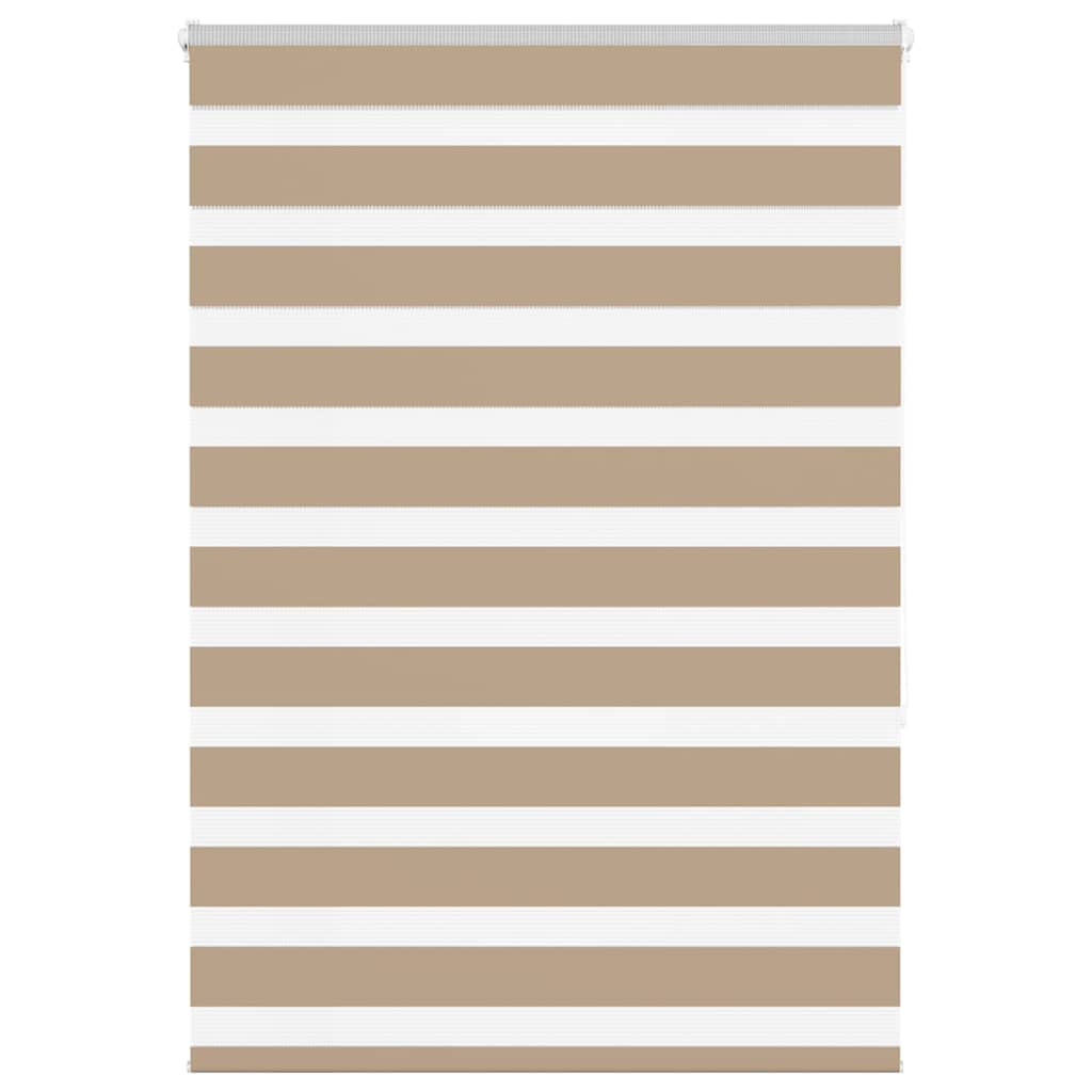 VidaXL Zebrarollo 95x150 cm Stoffbreite 90,9 cm Polyester Sandbraun