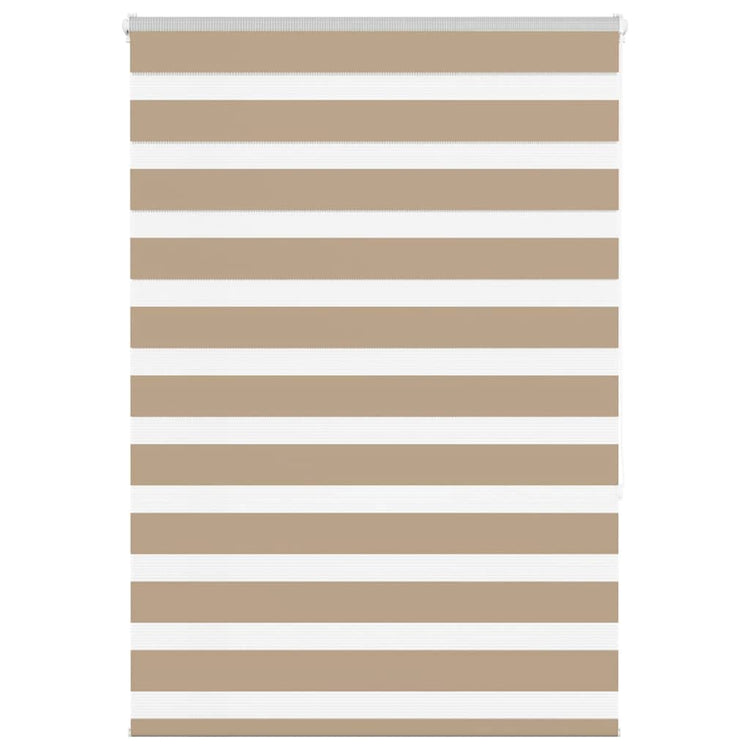 Vidaxl Zebra Blind 105x150 cm Staubbreite 100,9 cm Polyester Sandbraun