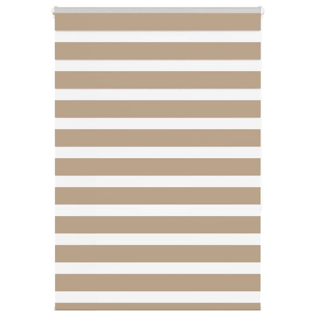 VidaXL Zebrarollo 110x150 cm Stoffbreite 105,9 cm Polyester Sandbraun