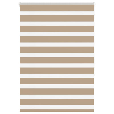 VidaXL Zebrarollo 110x150 cm Stoffbreite 105,9 cm Polyester Sandbraun
