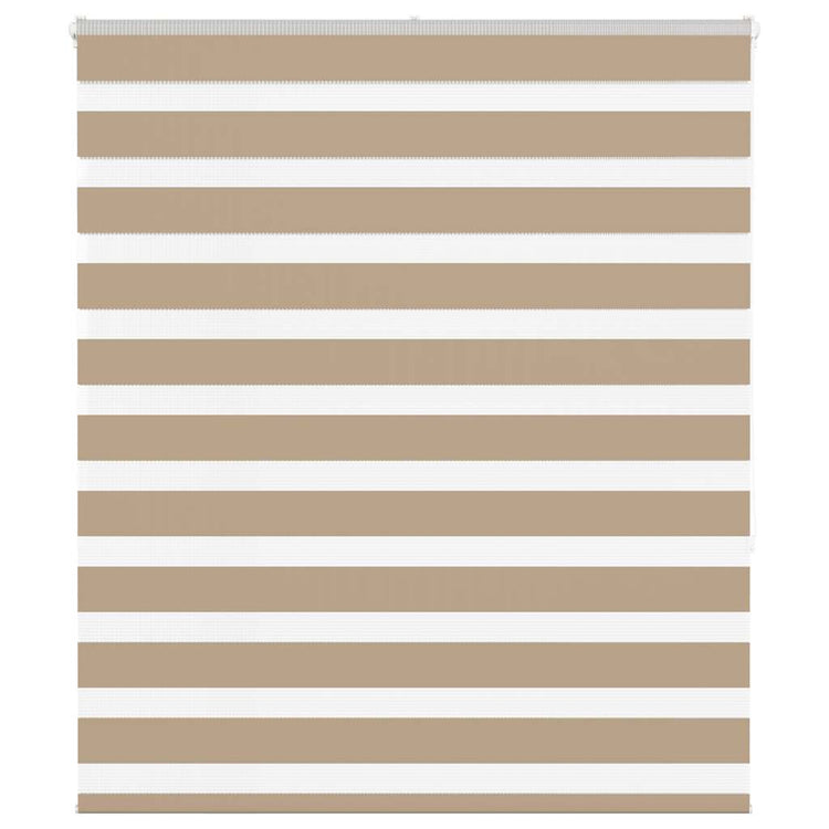 VidaXL Zebrarollo 120x150 cm Stoffbreite 115,9 cm Polyester Sandbraun