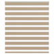 Vidaxl Zebra Blind 130x150 cm Staubbreite 125,9 cm Polyester Sandbraun