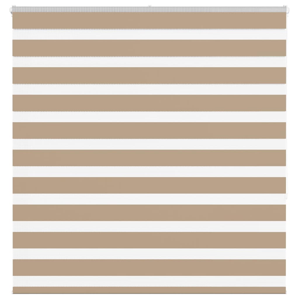VidaXL Zebrarollo 140x150 cm Stoffbreite 135,9 cm Polyester Sandbraun