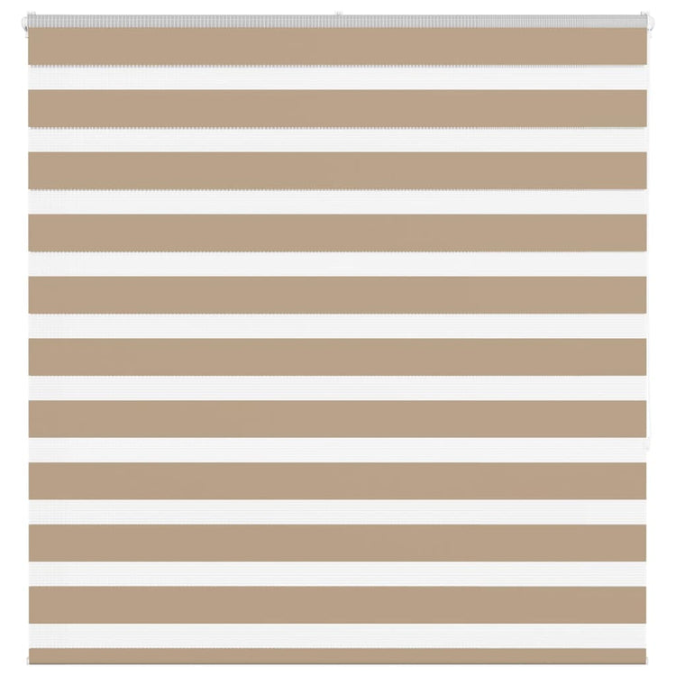 VidaXL Zebrarollo 140x150 cm Stoffbreite 135,9 cm Polyester Sandbraun