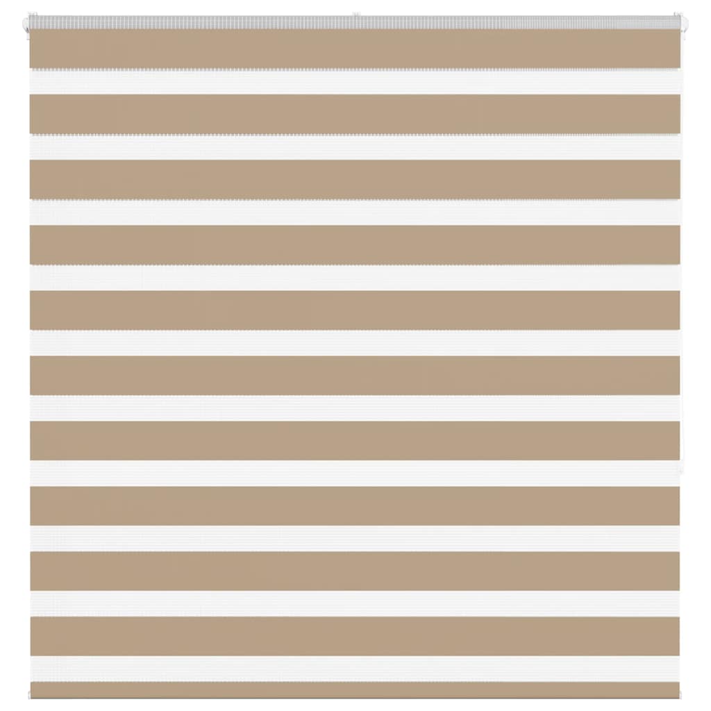 Vidaxl Zebra Blind 145x150 cm Staubbreite 140,9 cm Polyester Sandbraun