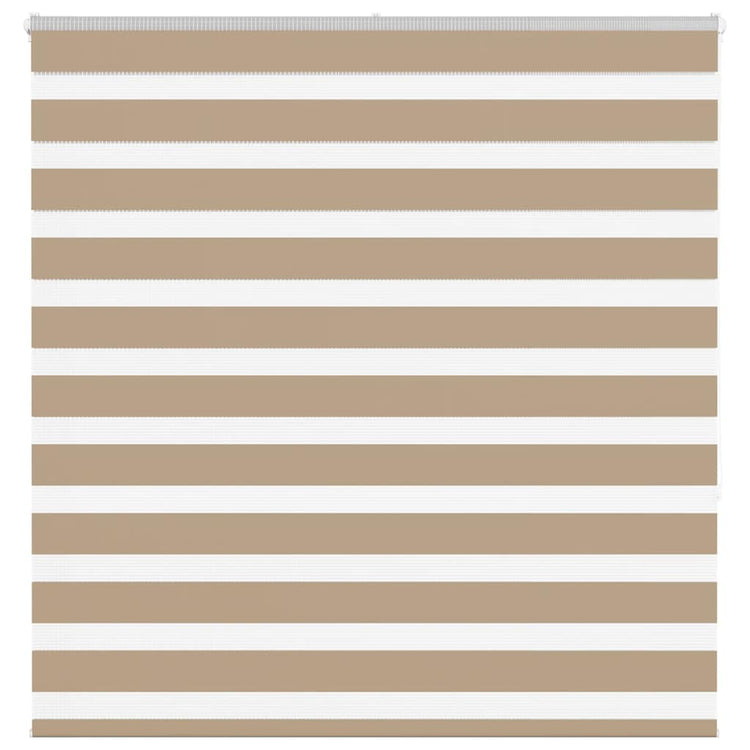 Vidaxl Zebra Blind 145x150 cm Staubbreite 140,9 cm Polyester Sandbraun