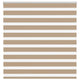 Vidaxl Zebra Blind 145x150 cm Staubbreite 140,9 cm Polyester Sandbraun