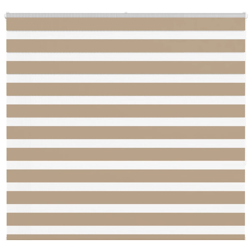 VidaXL Zebrarollo 155x150 cm Stoffbreite 150,9 cm Polyester Sandbraun