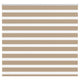 VidaXL Zebrarollo 155x150 cm Stoffbreite 150,9 cm Polyester Sandbraun