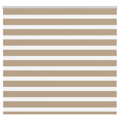 VidaXL Zebrarollo 165x150 cm Stoffbreite 160,9 cm Polyester Sandbraun