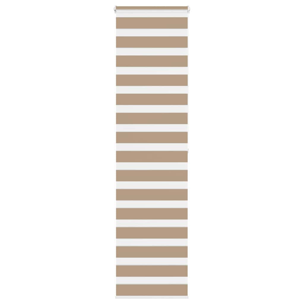 Vidaxl Zebra Blind 55x200 cm Staubbreite 50,9 cm Polyester Sandbraun