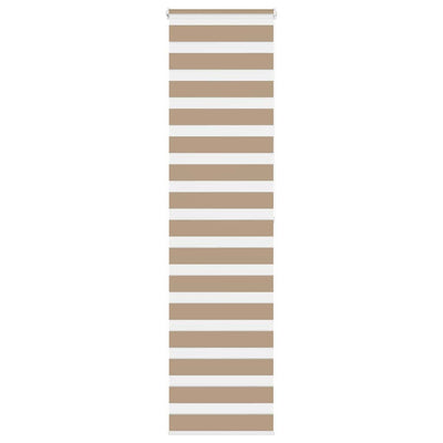 Vidaxl Zebra Blind 55x200 cm Staubbreite 50,9 cm Polyester Sandbraun