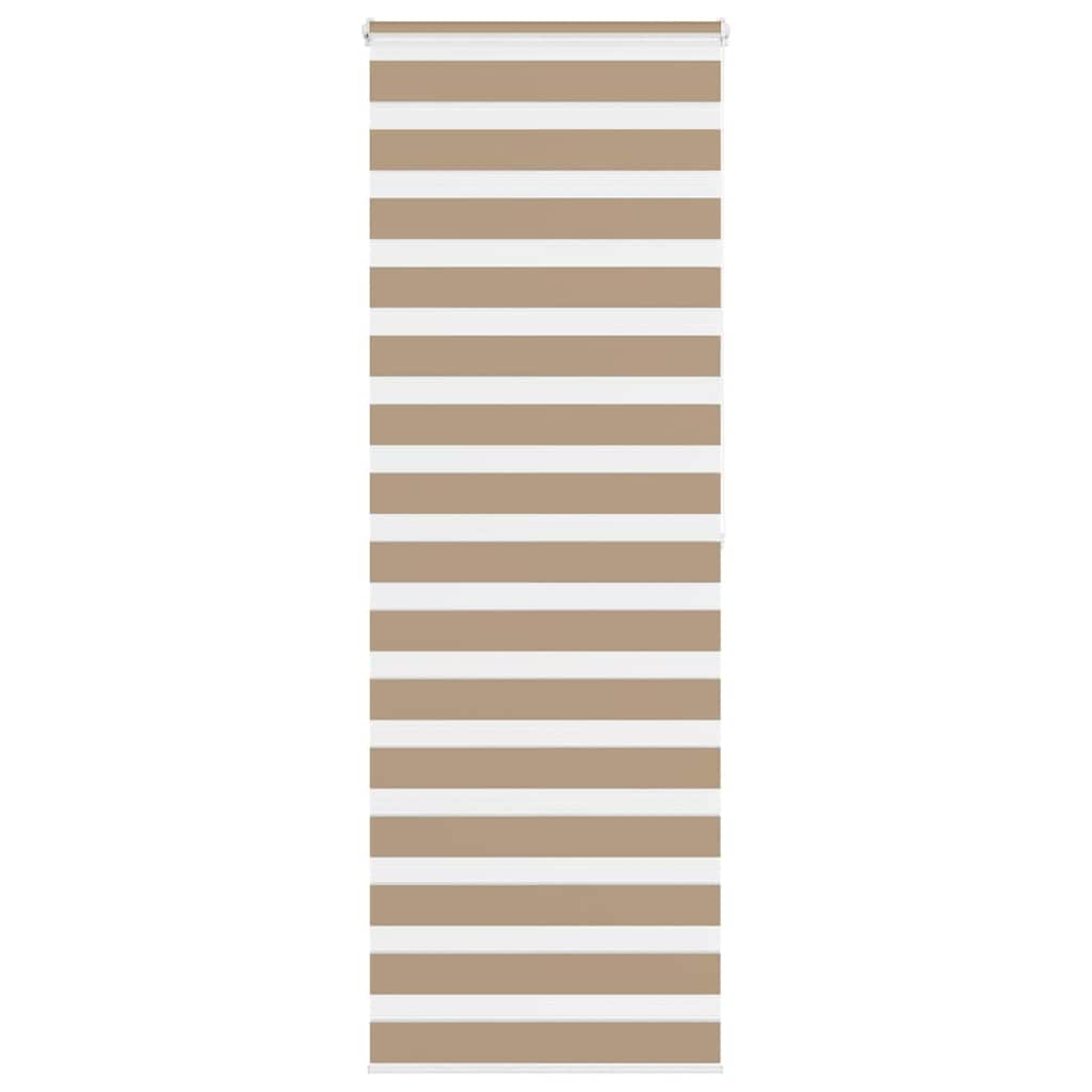 VidaXL Zebrarollo 70x200 cm Stoffbreite 65,9 cm Polyester Sandbraun
