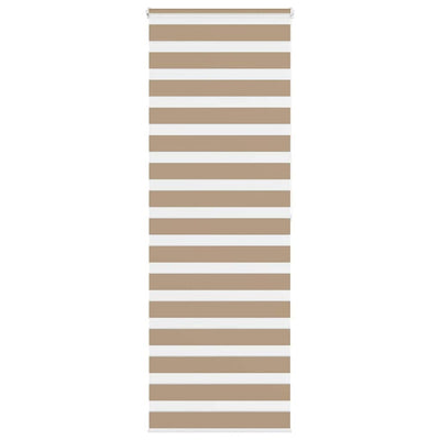 VidaXL Zebrarollo 70x200 cm Stoffbreite 65,9 cm Polyester Sandbraun