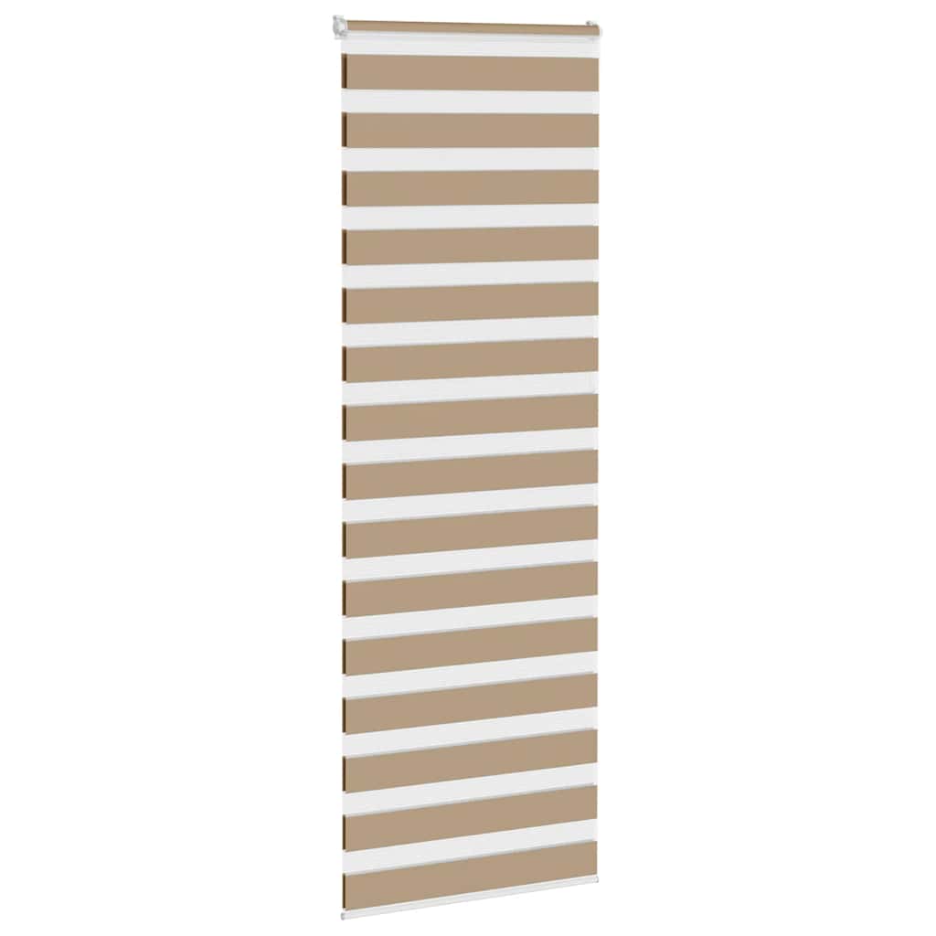VidaXL Zebrarollo 70x200 cm Stoffbreite 65,9 cm Polyester Sandbraun