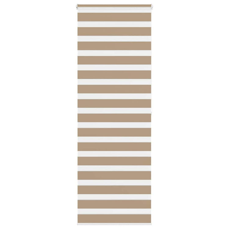 VidaXL Zebrarollo 75x200 cm Stoffbreite 70,9 cm Polyester Sandbraun